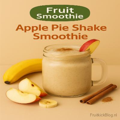 Apple Pie smoothie smaakt heerlijk naar appeltaart maar dan in een glas