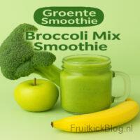 Groene Broccoli Mix Smoothie met broccoli, banaan en appel voor een frisse smaak
