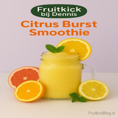 Cirus burst smoothie met citroen, sinaasappel en grapefruit