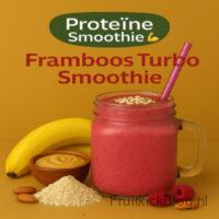 Proteïne smoothie Framboos Turbo met frambozen, yoghurt en proteïneboost