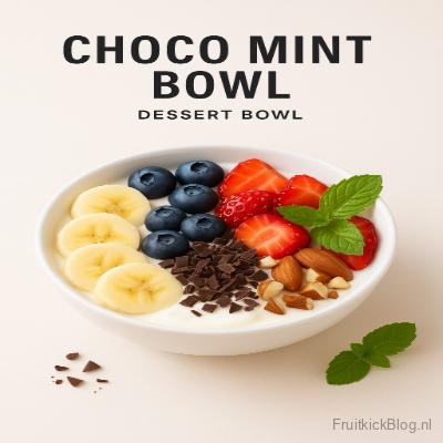 Frisse Choco Mint Bowl met pure chocolade en munt – gezond en verfrissend recept