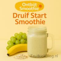 Krachtige smoothie met druiven, rijk aan natuurlijke suikers en energie