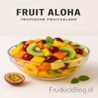 Fruit Aloha bowl met ananas, mango en tropisch fruit – verfrissend en gezond recept.