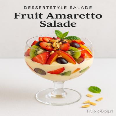 Fruit Amaretto salade met amaretto en fruit – luxe dessertstyle salade