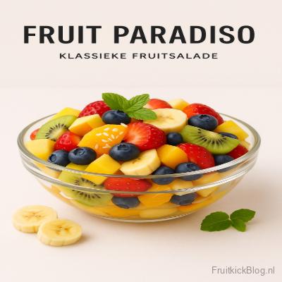 Fruit Paradiso fruitsalade met tropisch en klassiek fruit – frisse gezonde salade