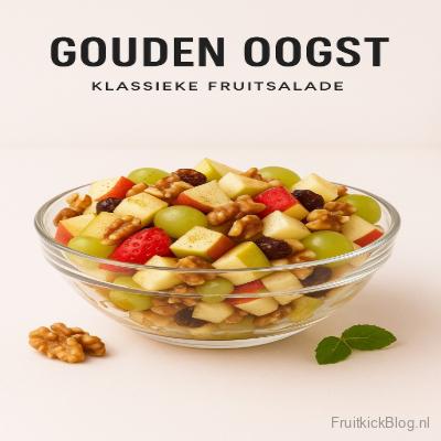 Gouden Oogst fruitsalade met kleurrijk fruit – frisse en klassieke fruitsalade