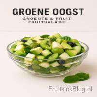 FruitkickBlog.nl : Groene Oogst fruitsalade met groente en fruit, gezonde en voedzame salade.