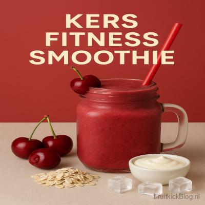 Kers Fitness Smoothie – eiwitrijke smoothie met kersen, perfect voor fitness en herstel