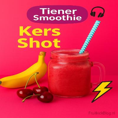Tiener smoothie Kers Shot met kersen en banaan, een energieke boost