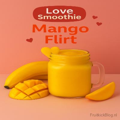 Love smoothie Mango Flirt met mango, perzik en een tropisch vleugje limoen.