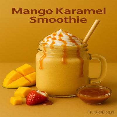 Mango Karamel Smoothie - FruitkickBlog