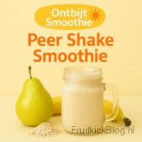 Romige smoothie gemaakt met peer, zacht en verfrissend.