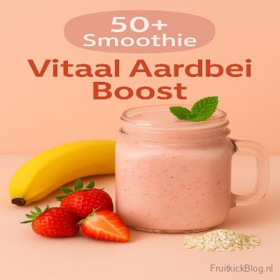 Vitaal Aardbei Boost Smoothie