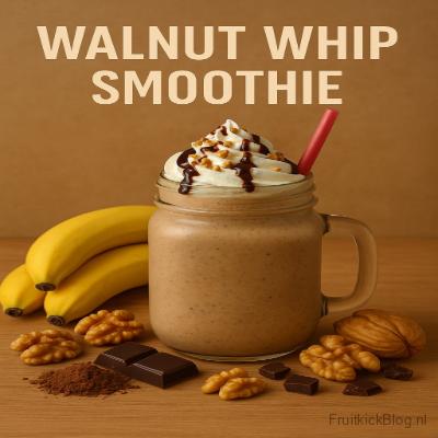 Walnut Whip Smoothie – luxe dessert smoothie met walnoten en romige textuur.