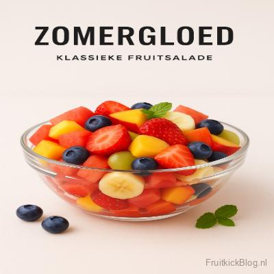 Zomergloed fruitsalade met sappig zomerfruit gezonde klassieke salade