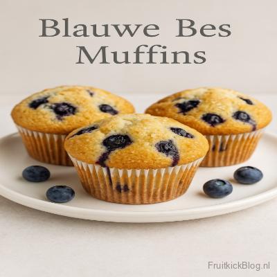Blauwebes muffins – luchtige muffins gevuld met sappige blauwe bessen, vers uit de bakkerij.