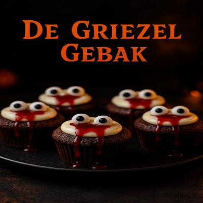 Luchtige chocoladecakejes met een romige topping, bloedrode saus en eetbare oogjes. Een griezelig lekkere traktatie voor Halloween die er eng uitziet, maar verrukkelijk smaakt!
