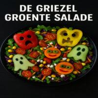 De Griezelige Groente Salade – Halloween salade met groente vruchten en een spooky twist.