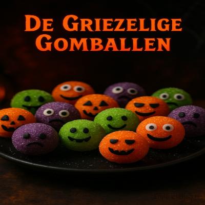 Kleurrijke, zachte gomballen met een Halloween-twist — denk aan groene monsters, oranje pompoentjes en paarse spookjes. Perfect als zoete traktatie of decoratie voor een Halloween-tafel!