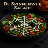 De Spinnenweb Salade – creatieve Halloween fruitsalade met spinnenweb thema