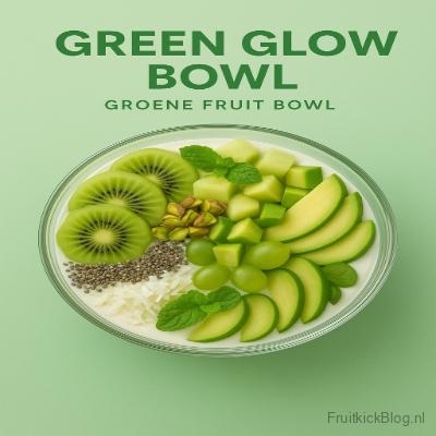 Green Glow Bowl met groene superfoods en fruit – frisse en gezonde groene bowl