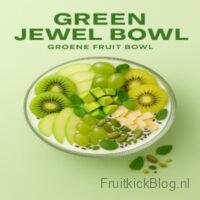 Green Jewel Bowl met kiwi, spinazie en fruit – gezonde groene bowl