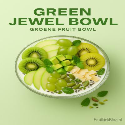 Green Jewel Bowl met kiwi, spinazie en fruit – gezonde groene bowl