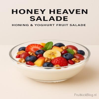 Honey Heaven salade met honing en fruit – romige en gezonde honing yoghurt salade