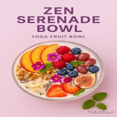 Zen Serenade Bowl met tropisch fruit en granola – gezonde yoga bowl