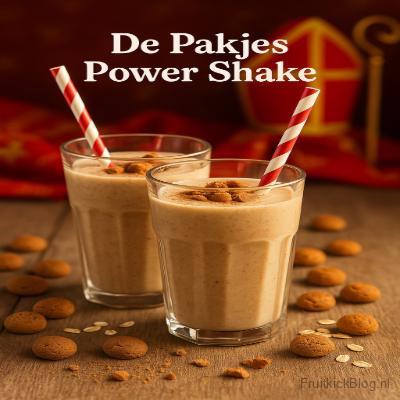 Een krachtige, energierijke shake vol feestelijke Sinterklaas Smaken! Met banaan, havermout, cacao en een snufje speculaaskruiden — ideaal voor na het sporten of een drukke pakjesavond.