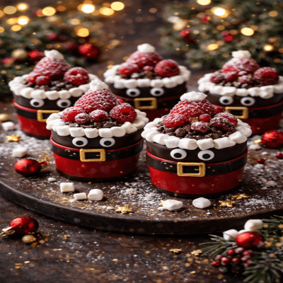 Kerstmans Chocolade Bekers – Kerst dessert